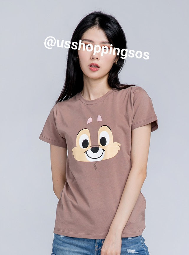 Taiwan Disney Collaboration - ONEDER Chip Short Sleeves T Shirt - Woman