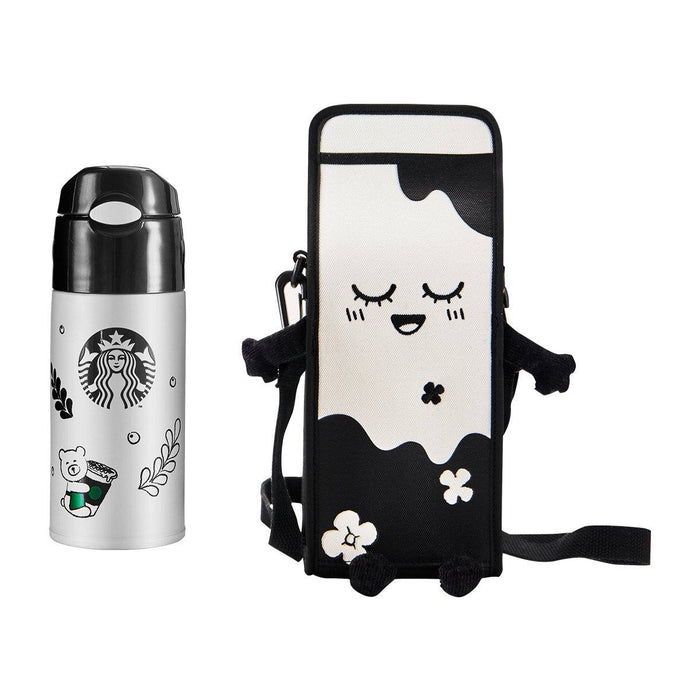 Starbucks China - Eco Bear with Me - Stainless Steel Tumbler Fancy Latte Art 400ml with Bag