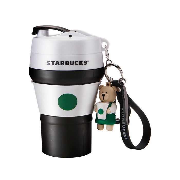 Starbucks China - Eco Bear with Me - Collapsible Silicone Tumbler Black with Bear 355ml