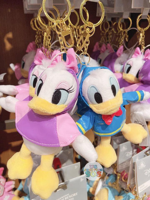 SHDL - Raincoat x Plush Toy Keychains Collection - Donald & Daisy Duck