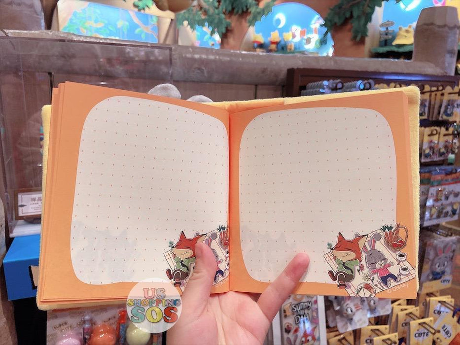 SHDL - Super Cute Zootopia Collection - Fluffy Cover Notebook x Judy & Nick