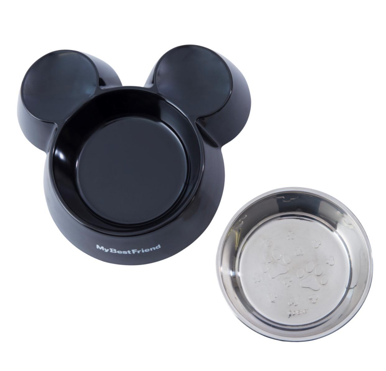 TDR - Mickey Mouse Head Shaped Pet Bowl (Color: Black)