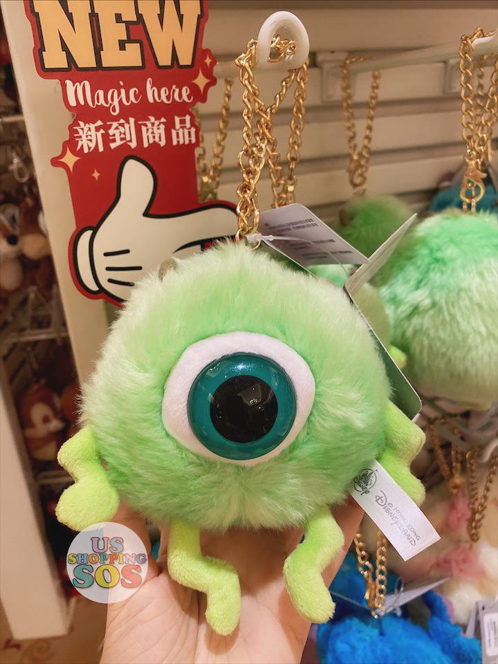 HKDL - Pastel Color Fluffy Plush Keychain x Mike
