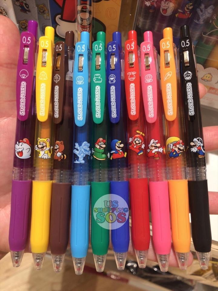 Japan Nintendo - Super Mario SARASA 0.5mm Pens x