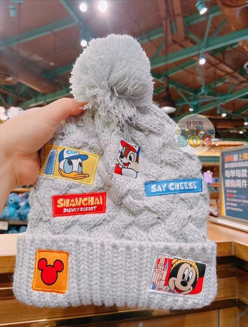 SHDL - Mickey & Friends Travel Shanghai Disneyland Collection - Pom Pom Beanie for Adults