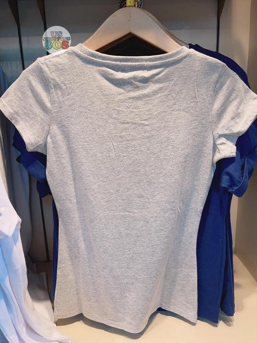 HKDL - Hong Kong Disneyland Wordings Sequin T-Shirt For Adults (Color: Heather Grey)