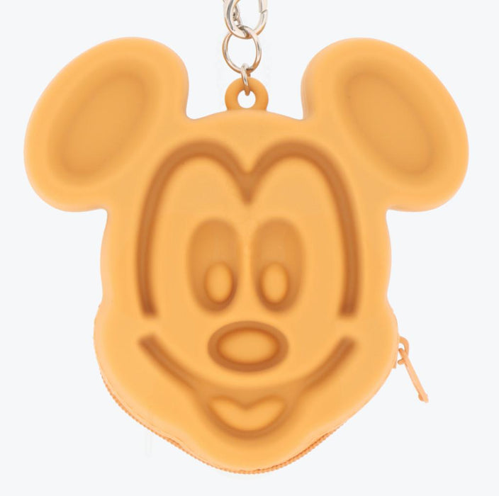 TDR - Mickey Mouse Waffle Shaped Silicone Coin Pouch & Keychain