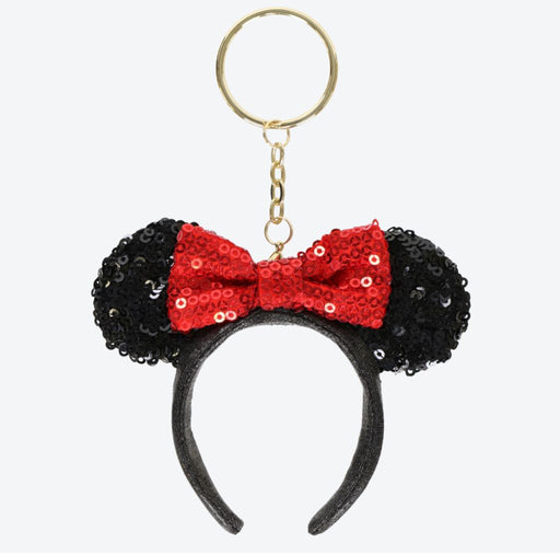TDR - Minnie Mouse Sequin Headband x Keychain