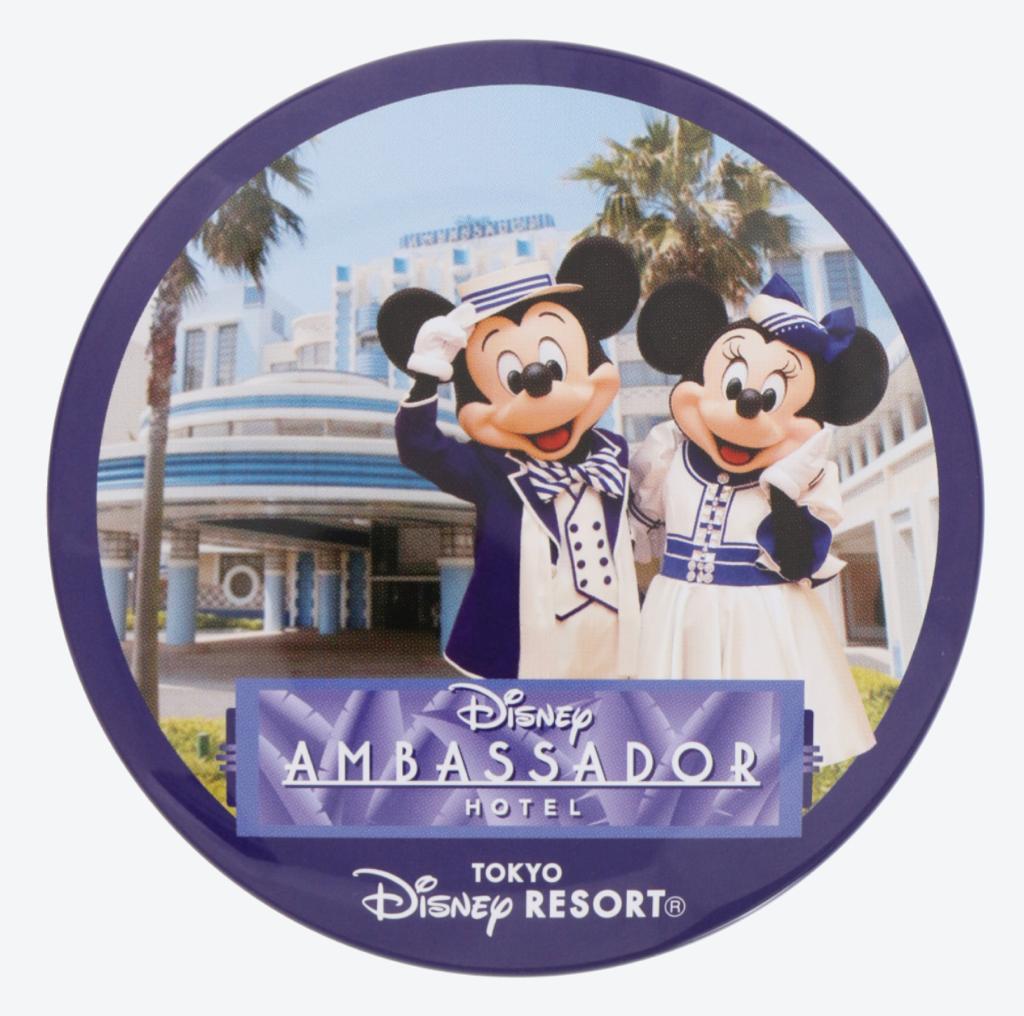 TDR - Disney Ambassador Hotel Mickey & Minnie Mouse Button Badge