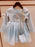 SHDL - Frozen Elsa Trendy Tweed Fashion Dress with Bag For Girls