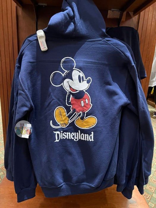 DLR - Classic Mickey “Disneyland” Hoodie Jacket (Adult) (Navy)