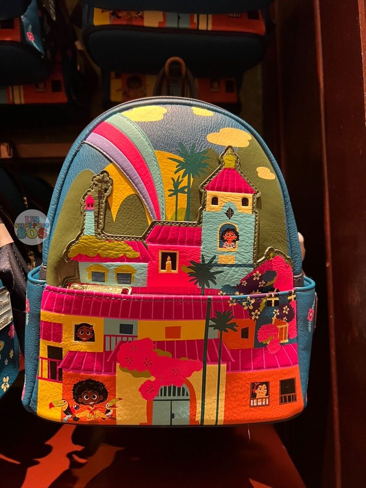 Loungefly Disney Encanto Mirabel Madrigal Mini sac dos, multicolore Loungefly Disney Encanto Mirabel Madrigal Mini sac dos, multicolore