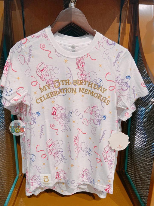 SHDL - Mickey & Friends "My 5th Birthday Celebration Memories"  T Shirt For Adults