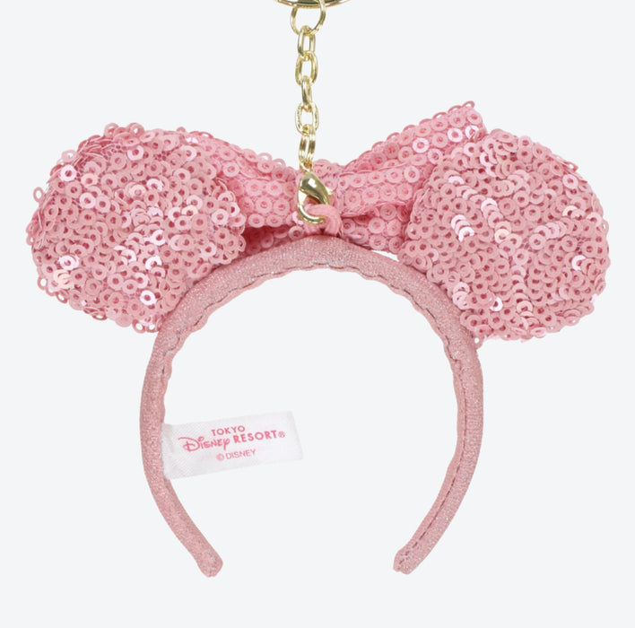 TDR - Minnie Pink Sequin Headband x Keychain