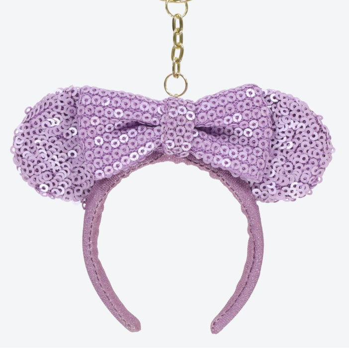 TDR - Minnie Purple Sequin Headband x Keychain