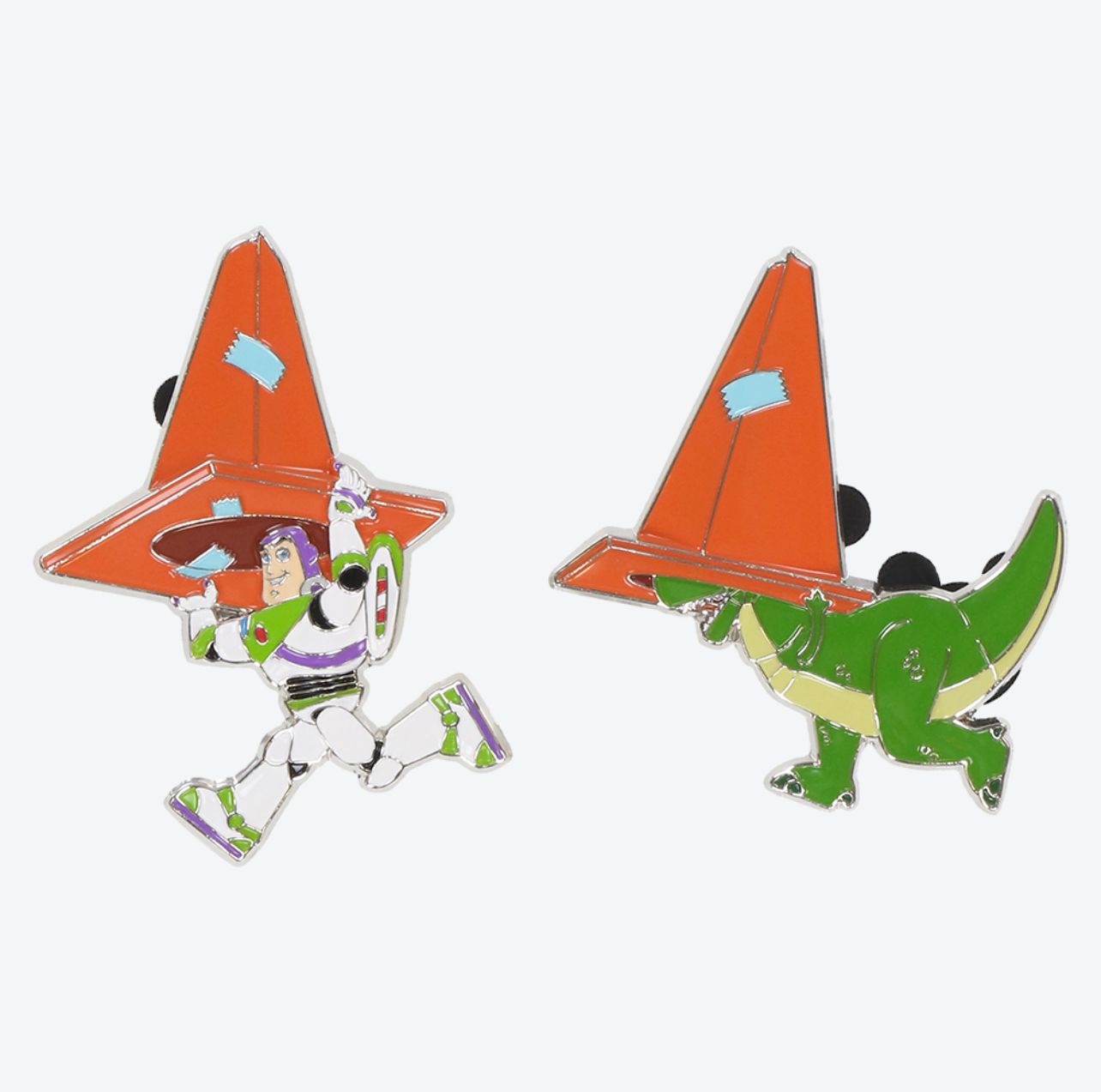 TDR - Toy Story "Pop Up and Beyond" Collection x Buzz Lightyear & Rex Pins Set