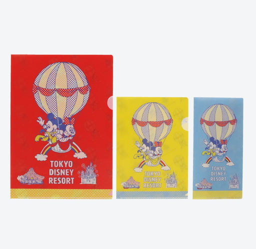 TDR - Mickey & Minnie Mouse Retro and cute! Balloon-themed x Clear Holders Set