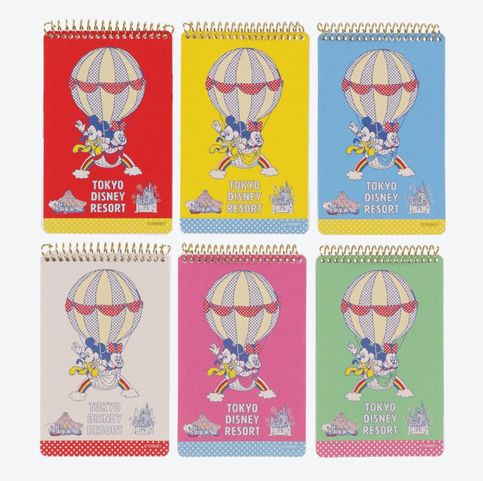 TDR - Mickey & Minnie Mouse Retro and cute! Balloon-themed x Note Books Set