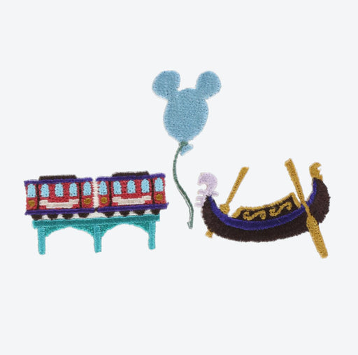 TDR - Disney Handycraft Collection x DisneySea Electric Railway, Venetian Gondolas and blue balloon Embroidery Patch Set