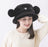 TDR - Fluffy Boa Mickey Mouse Bucket Hat with Ear (Color: Black)