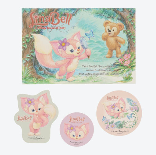 TDR - Duffy & Friends Linabell x Duffy & Linabell Postcards & Stickets Set
