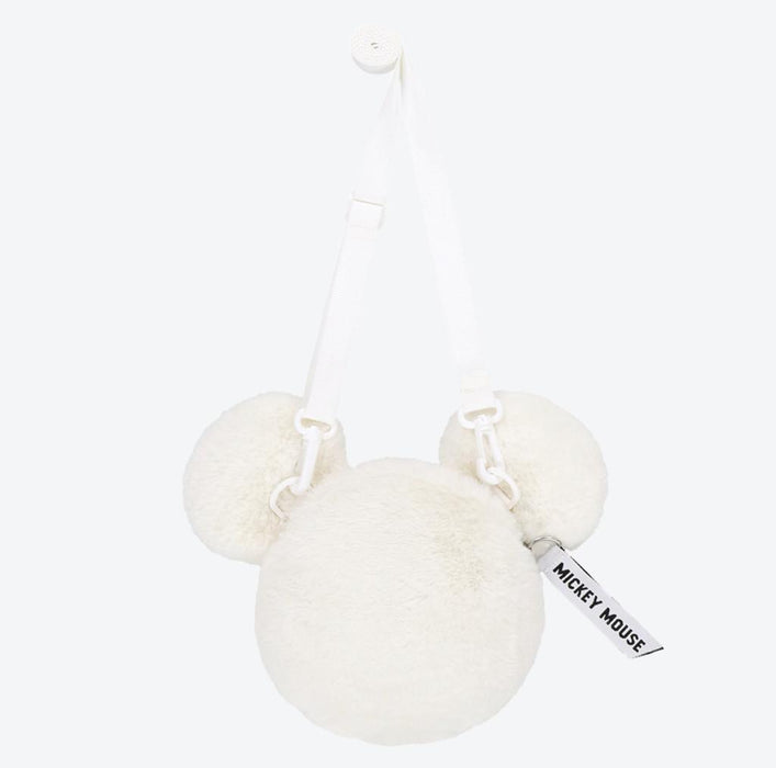 TDR - Fluffy and Fluffy! Mickey Mouse Head Shaped Shoulder Bag (Color: White)