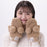 TDR - Fluffy Fluffy Cute Gentle Colors x Mickey Mouse Gloves for Adults (Color: Brown)