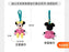 SHDS - "Disney Retro HI, HELLO, GOOD DAY" Collection - Minnie Mouse Plush Keychain