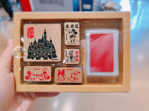 SHDL - "Travel to Shanghai Disney Resort" Collection x Mickey & Friends Wooden Stamps Set