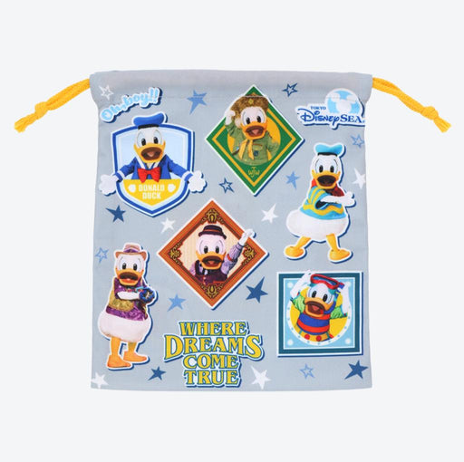 TDR - Donald Duck "Where Dreams Come True" Drawstring Bag