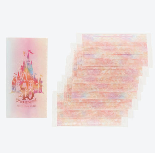 TDR - 40th Anniversary " Dream-Go-Around" Color Collection x Mask Case & Non-Woven Mask