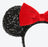 TDR - Minnie Black Sequin Headband x Red Velvet Ribbon