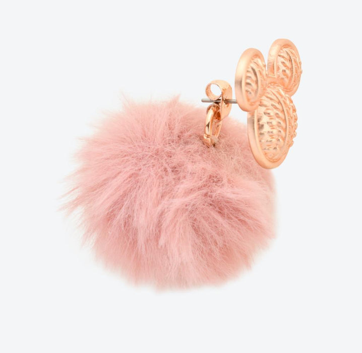 TDR - Pom Pom Ball Earrings x Mickey Mouse (Color: Pink)