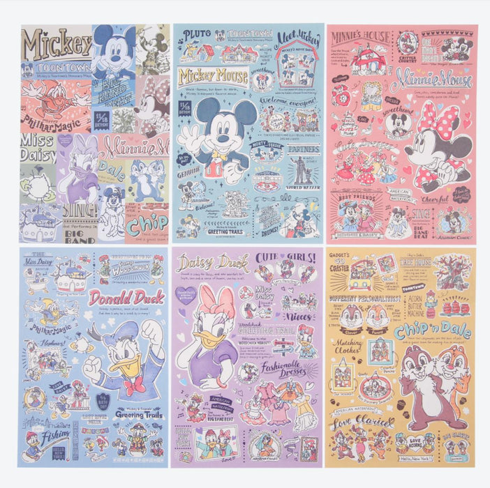 TDR - Watercolor style Mickey & Friends Collection - Note Pad