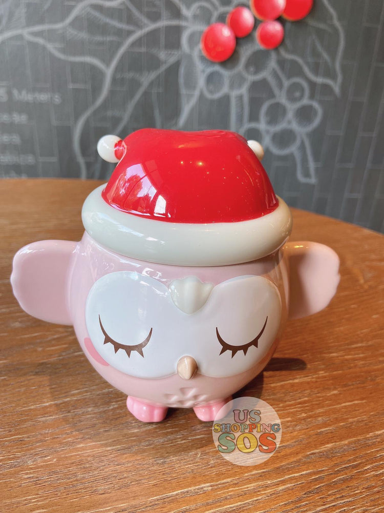 Starbucks China - Pink Christmas - 340ml Pink Owl Santa Hat Mug