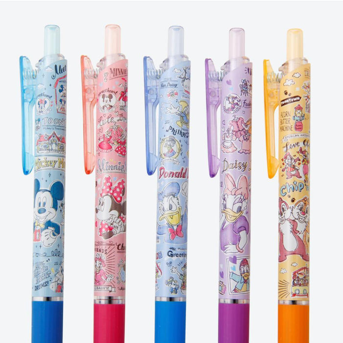 TDR - Watercolor style Mickey & Friends Collection - Ballpoint Pens set