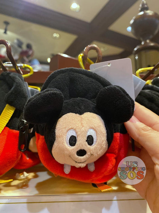 HKDL - Backpack Shaped Plush Keychain & Pouch - Mickey Mouse