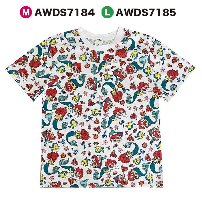 Japan Exclusive - All Over Print Ariel & Flounder T Shirt