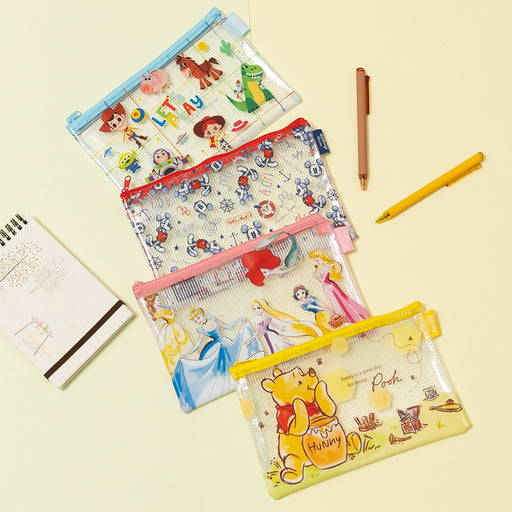 Taiwan Disney Collaboration - Disney Characters A5 Transparent Grid File Bag (4 Styles)