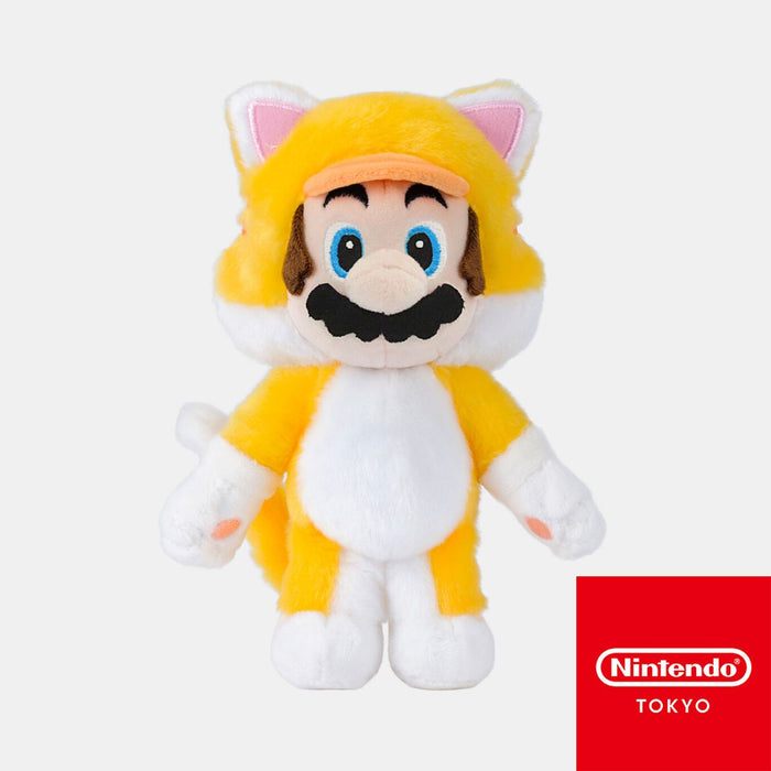 Japan Nintendo - Super Mario Cat Mario Plush Keychain