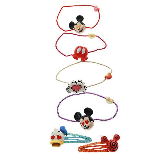 HKDL - Mickey Mouse Emoji Hair Accessories Set
