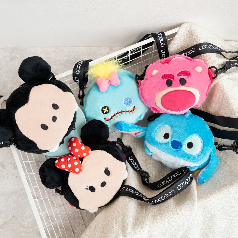 Taiwan Disney Collaboration -  Disney Character Fluffy Tsum Tsum Cross Body Bag (4 Styles)