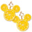 TDR - Mickey Fruit & Candy Clip On Earrings - Lemon