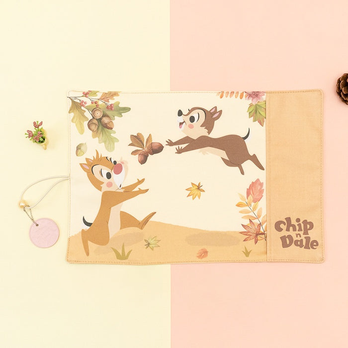 Taiwan Disney Collaboration - Floral Season Chip & Dale 2-Way Placemat with a storage pocket