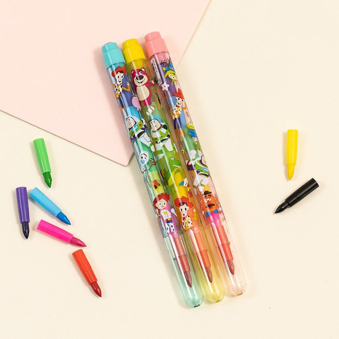 Taiwan Disney Collaboration - Disney Characters Rainbow Color Pen (3 pcs/Set) (3 Styles)