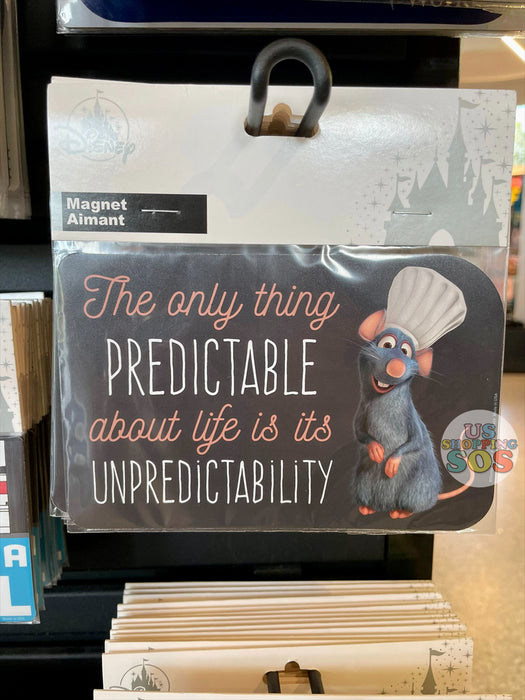 WDW - Die-Cut Magnet - Remy “The only thing Predictable about Life is its Unpredictability”