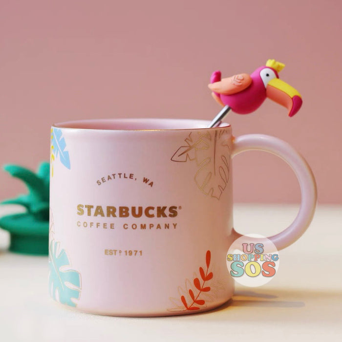 Starbucks China - Colorful Summer - 1. Soft Touch Pink Matte Studded Cold  Cup 710ml