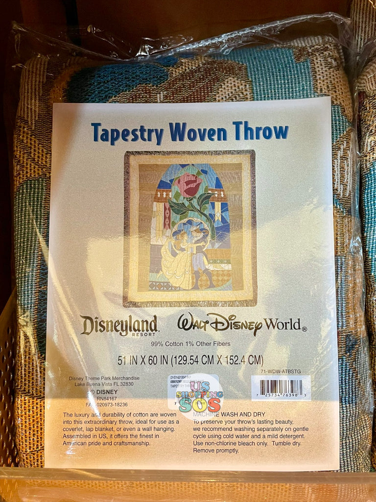 Disney Beauty and the Beast Ballroom Waltz 48 x 60 Woven Tapestry Throw  