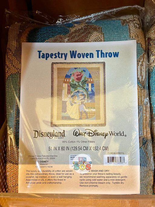 WDW - Beauty and the Beast Tapestry Woven Throw
