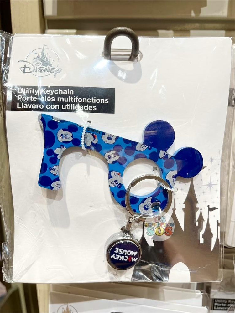 DLR - Utility Keychain with Reel - Mickey Mouse